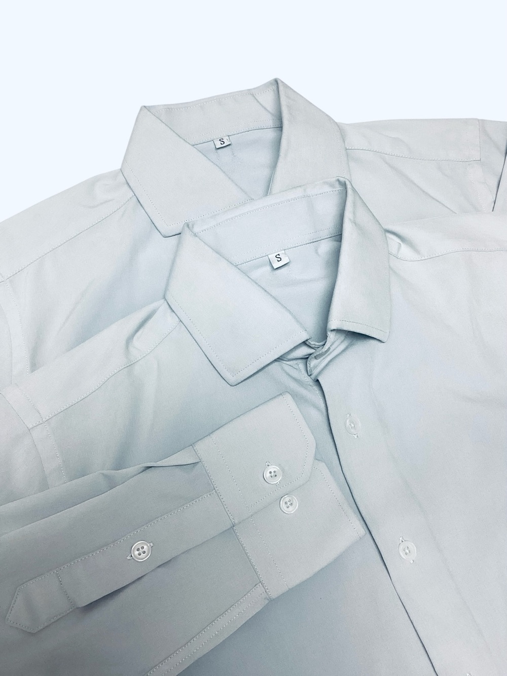 State and Liberty Men's Classic Light Blue Dress Shirt size S Read description